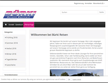 Tablet Screenshot of buerki-reisen.ch